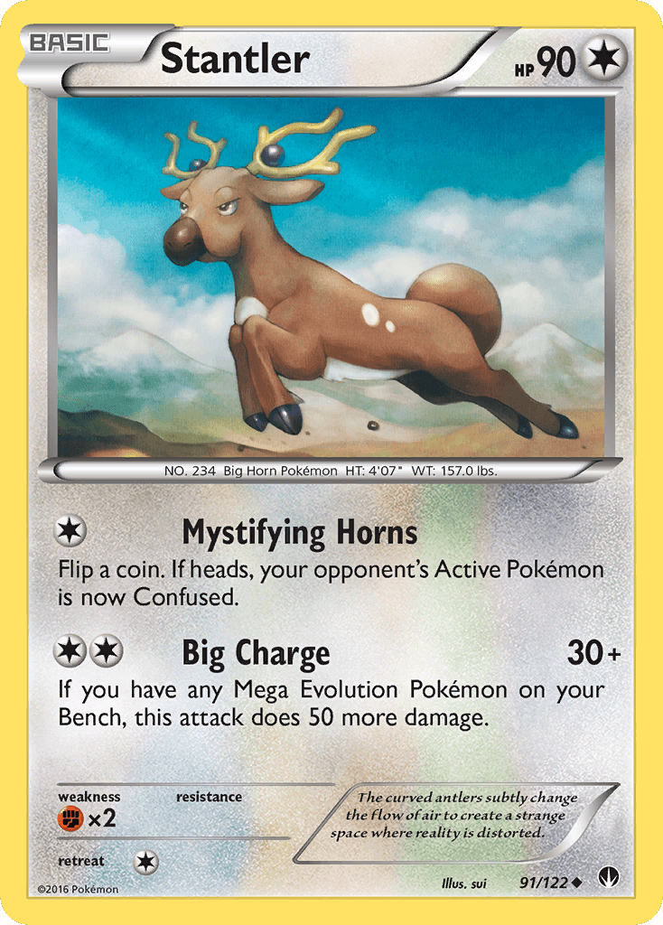 Stantler — XY - BREAKpoint Pokémon TCG card by sui