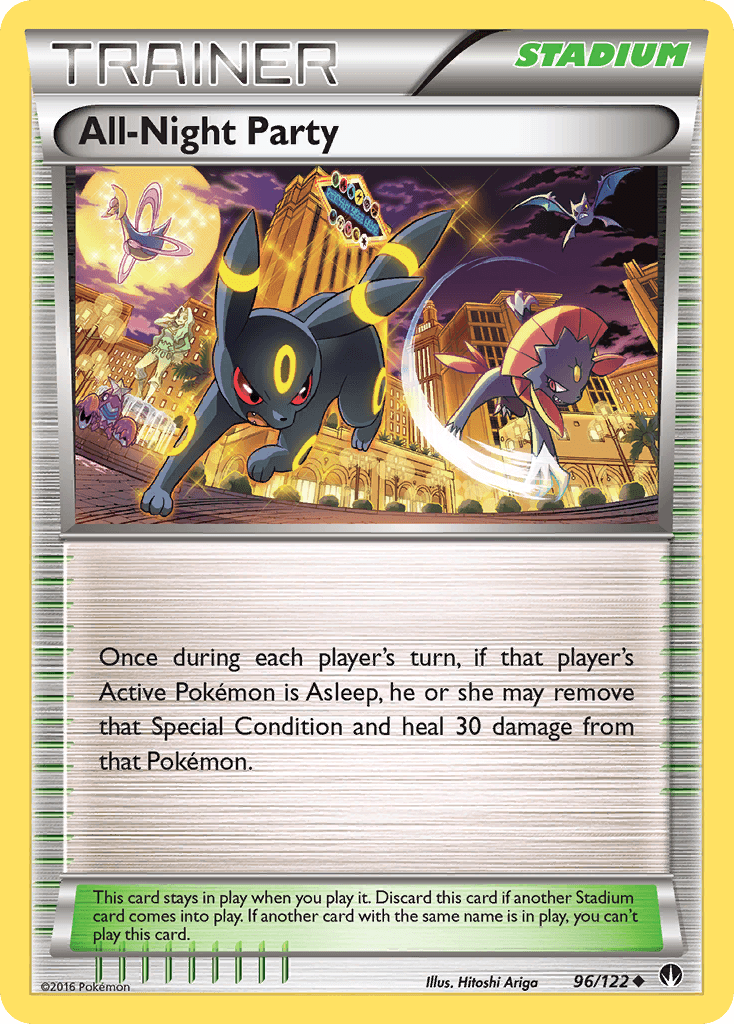 All-Night Party — XY - BREAKpoint Pokémon TCG card by Hitoshi Ariga