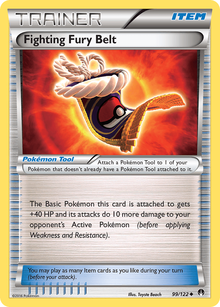 Fighting Fury Belt — XY - BREAKpoint Pokémon TCG card by Toyste Beach