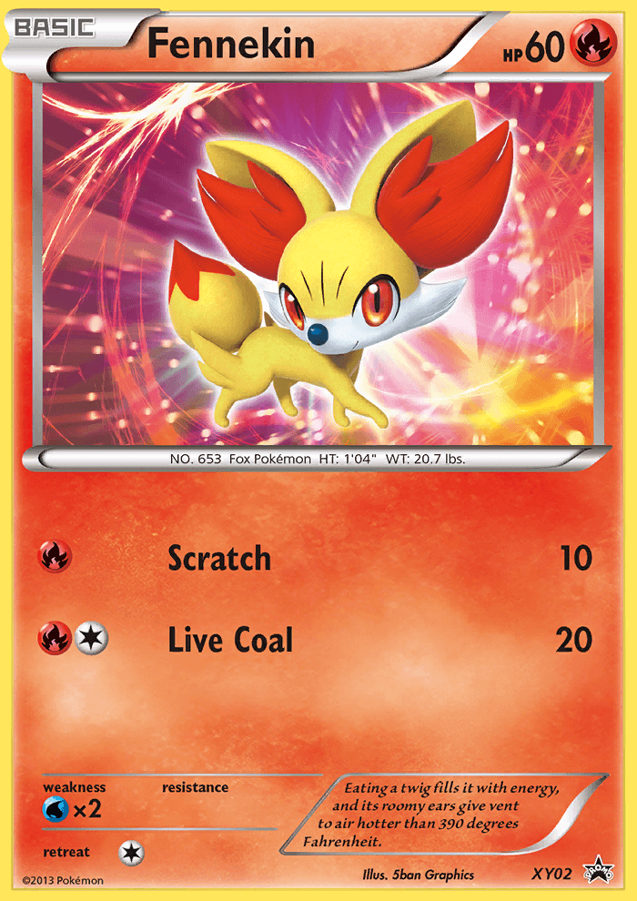 Fennekin — First Partner Pack Pokémon TCG card by 5ban Graphics