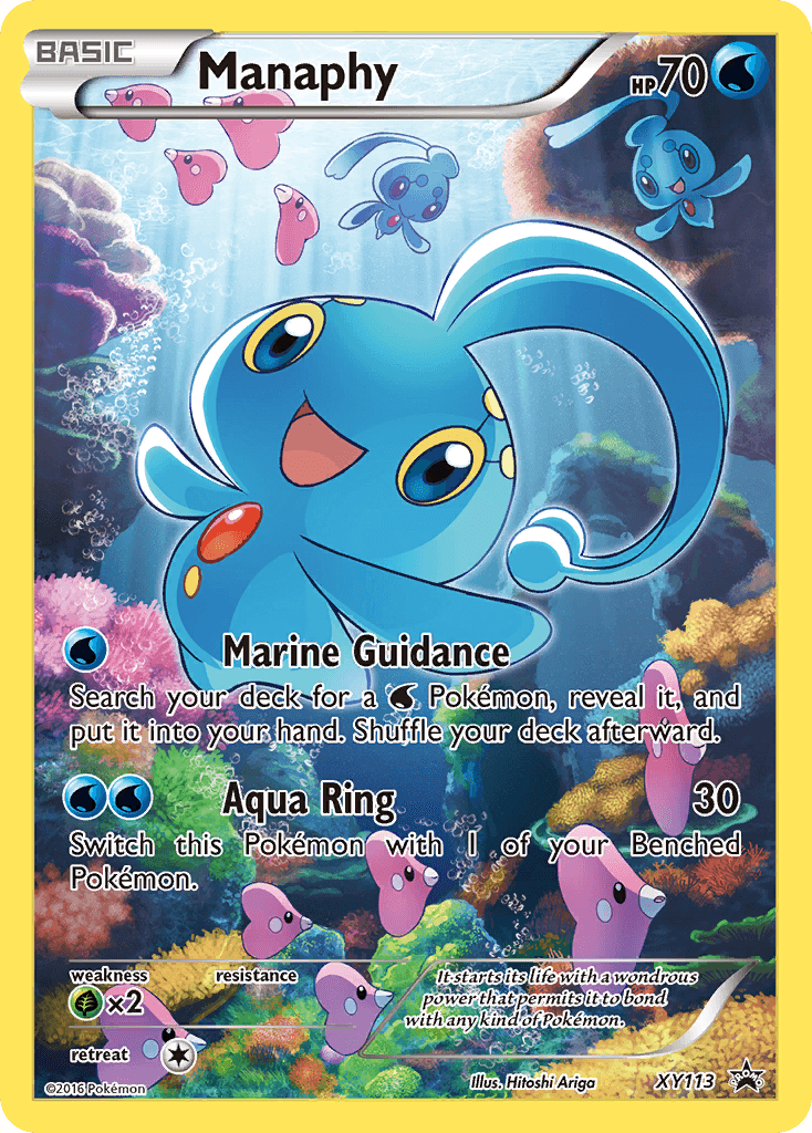 Manaphy — XY Promos Pokémon TCG card by Hitoshi Ariga