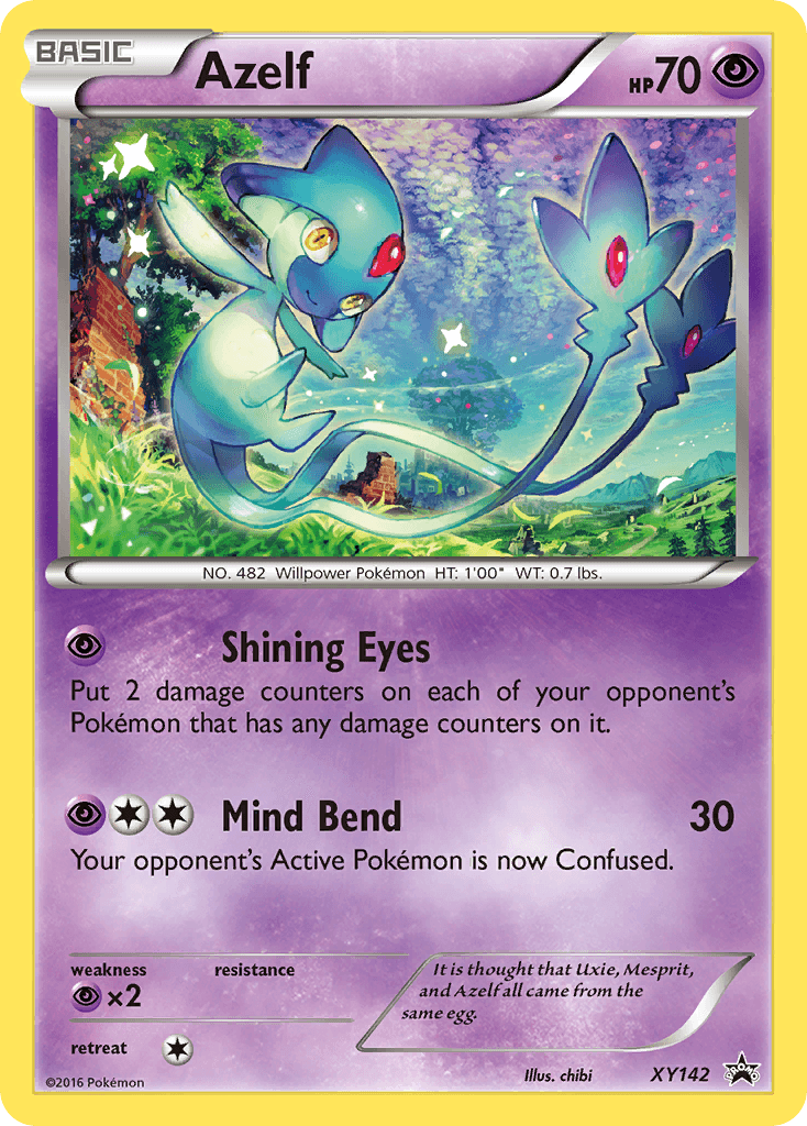 Azelf — XY Black Star Promos Pokémon TCG card by chibi