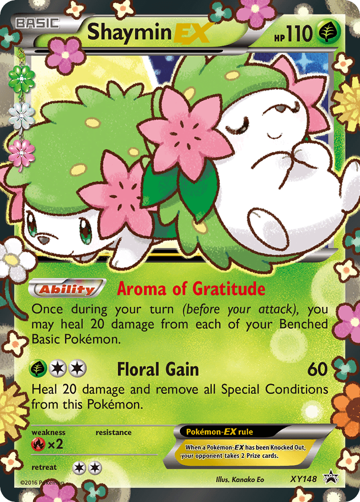 Shaymin-EX — XY Black Star Promos Pokémon TCG card by Kanako Eo