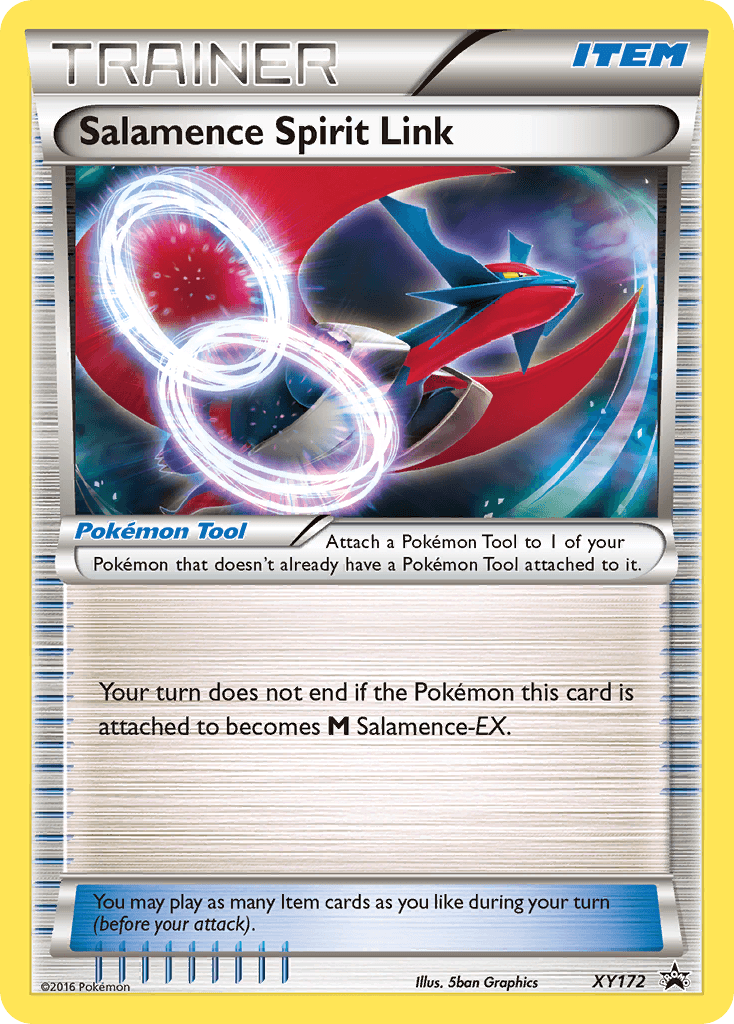 Salamence Spirit Link — XY Promos Pokémon TCG card by 5ban Graphics