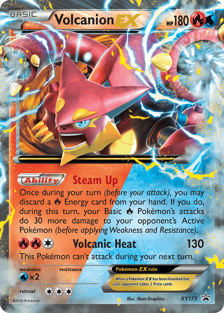 Volcanion-EX — XY Black Star Promos Pokémon TCG card by 5ban Graphics