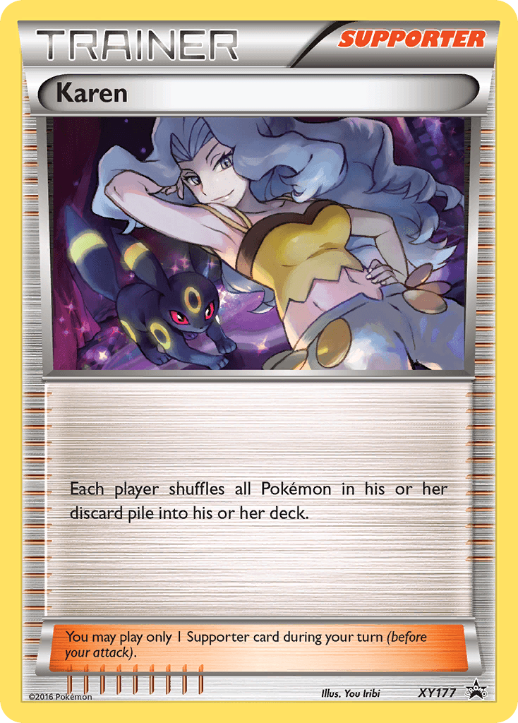 Karen — XY Black Star Promos Pokémon TCG card by You Iribi