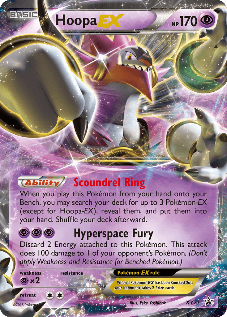Hoopa-EX — XY Black Star Promos Pokémon TCG card by Eske Yoshinob