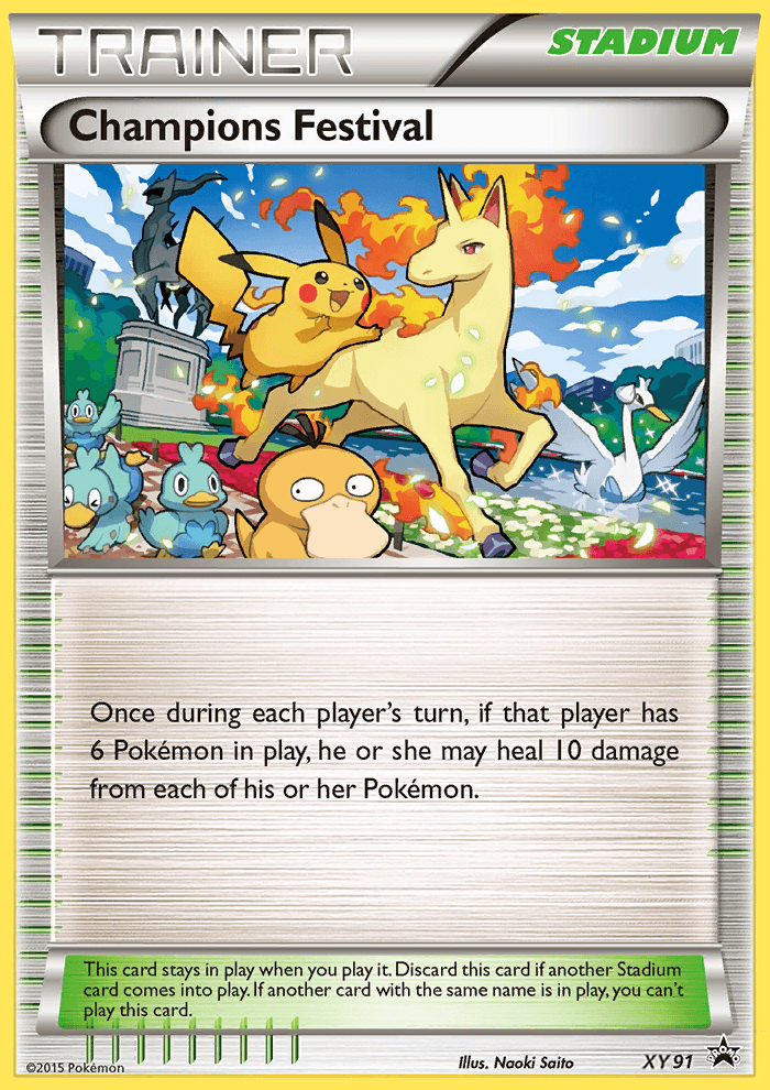 Champions Festival (2015 Top Thirty-Two) — XY Promos Pokémon TCG card by Naoki Saito