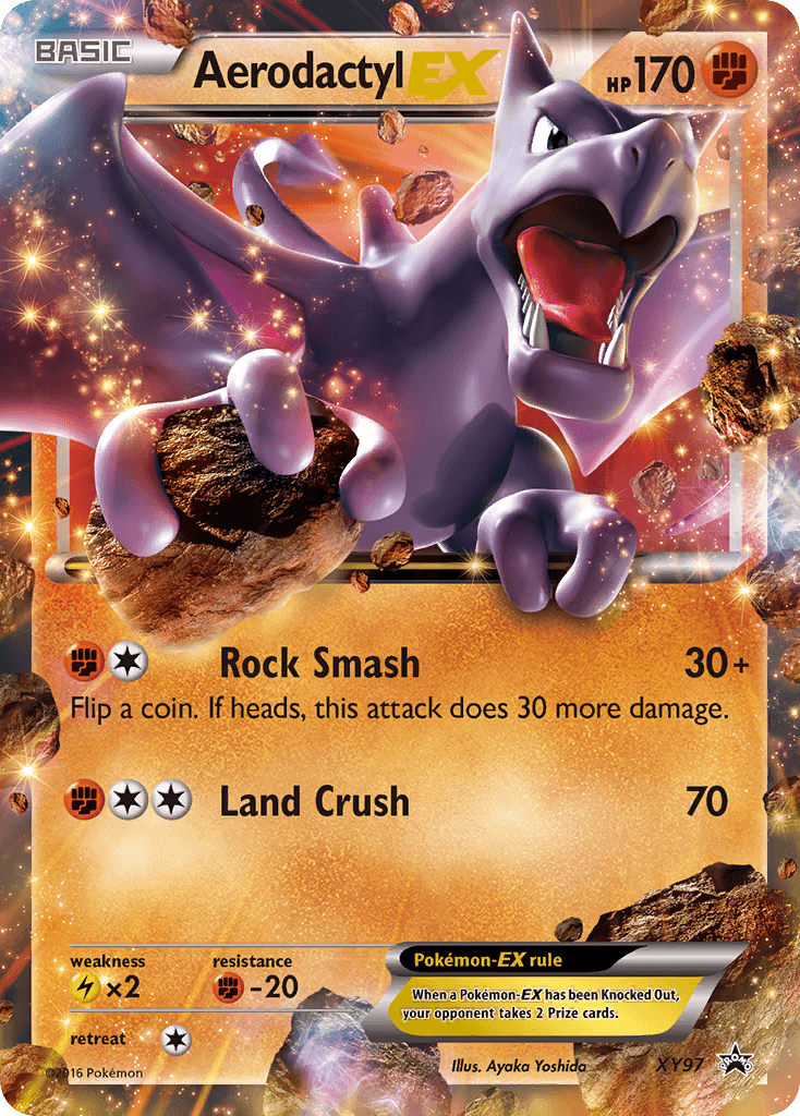 Aerodactyl-EX — XY Black Star Promos Pokémon TCG card by Ayaka Yoshida