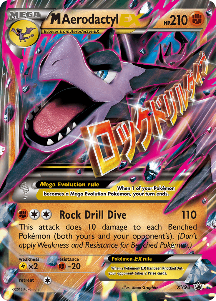 M Aerodactyl-EX — XY Black Star Promos Pokémon TCG card by 5ban Graphics
