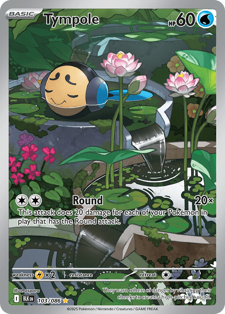 Tympole - 103/086 — SV: Black Bolt Pokémon TCG card by  Oswo