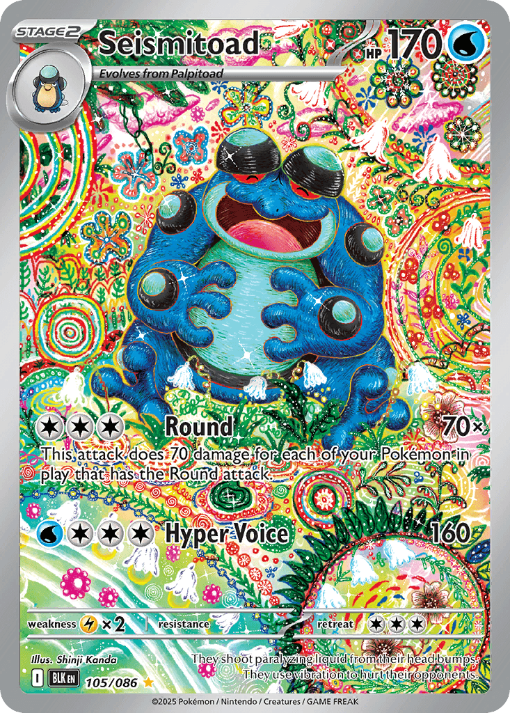 Seismitoad - 105/086 — Pokémon TCG card