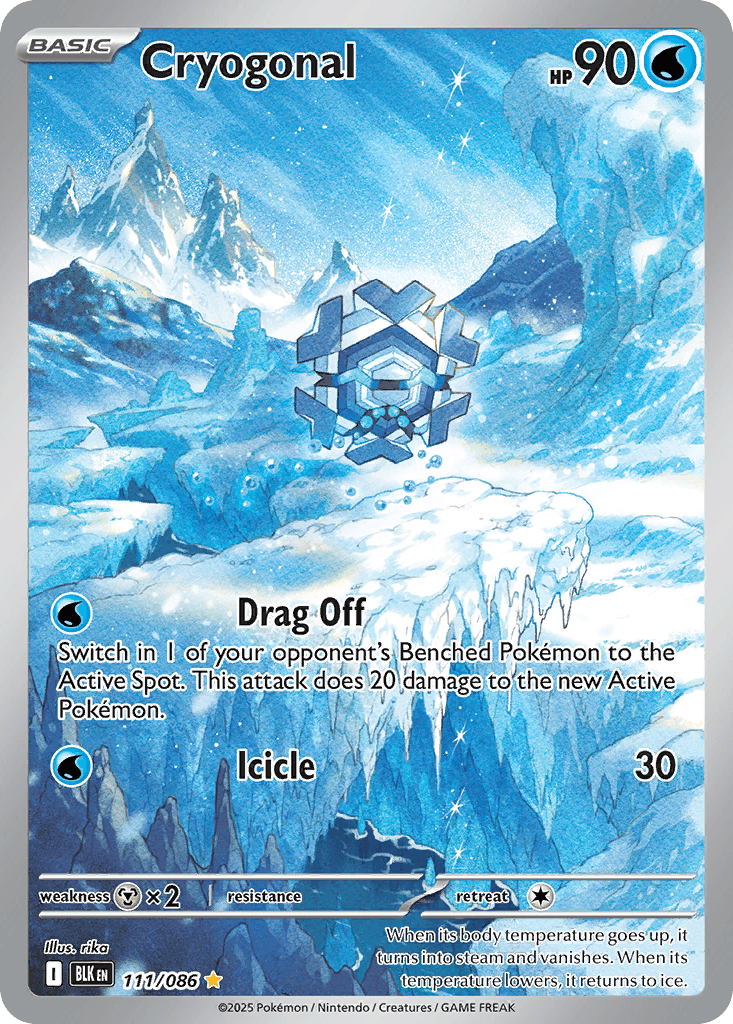 Cryogonal - 111/086 — SV: Black Bolt Pokémon TCG card by rika