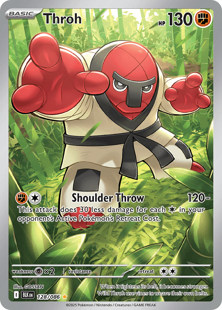 Throh - 128/086 — SV: Black Bolt Pokémon TCG card by GOSSAN