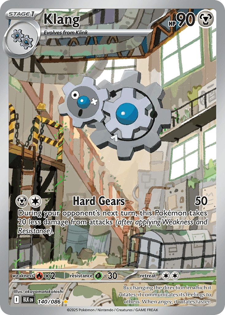 Klang - 140/086 — SV: Black Bolt Pokémon TCG card by okayamatakatoshi