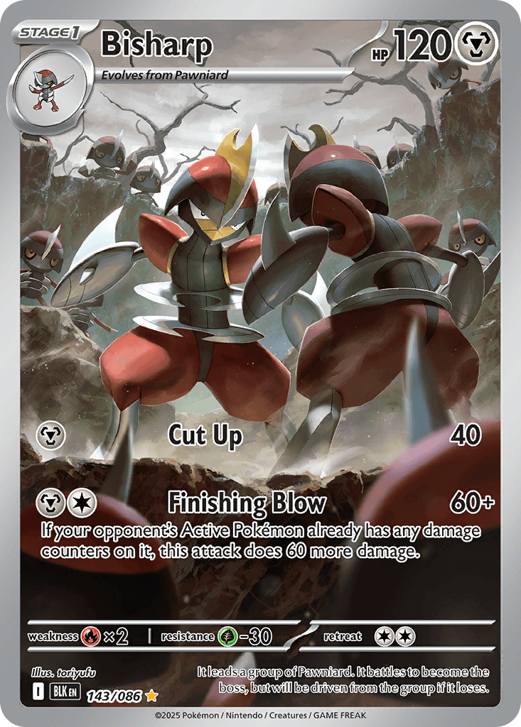 Bisharp - 143/086 — SV: Black Bolt Pokémon TCG card by tu_nya