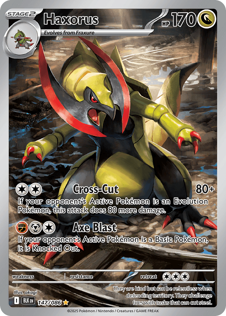 Haxorus - 147/086 — SV: Black Bolt Pokémon TCG card by akagi