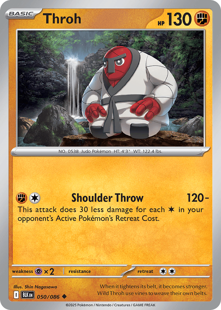 Throh (Master Ball Pattern) — SV: Black Bolt Pokémon TCG card by Shin Nagasawa