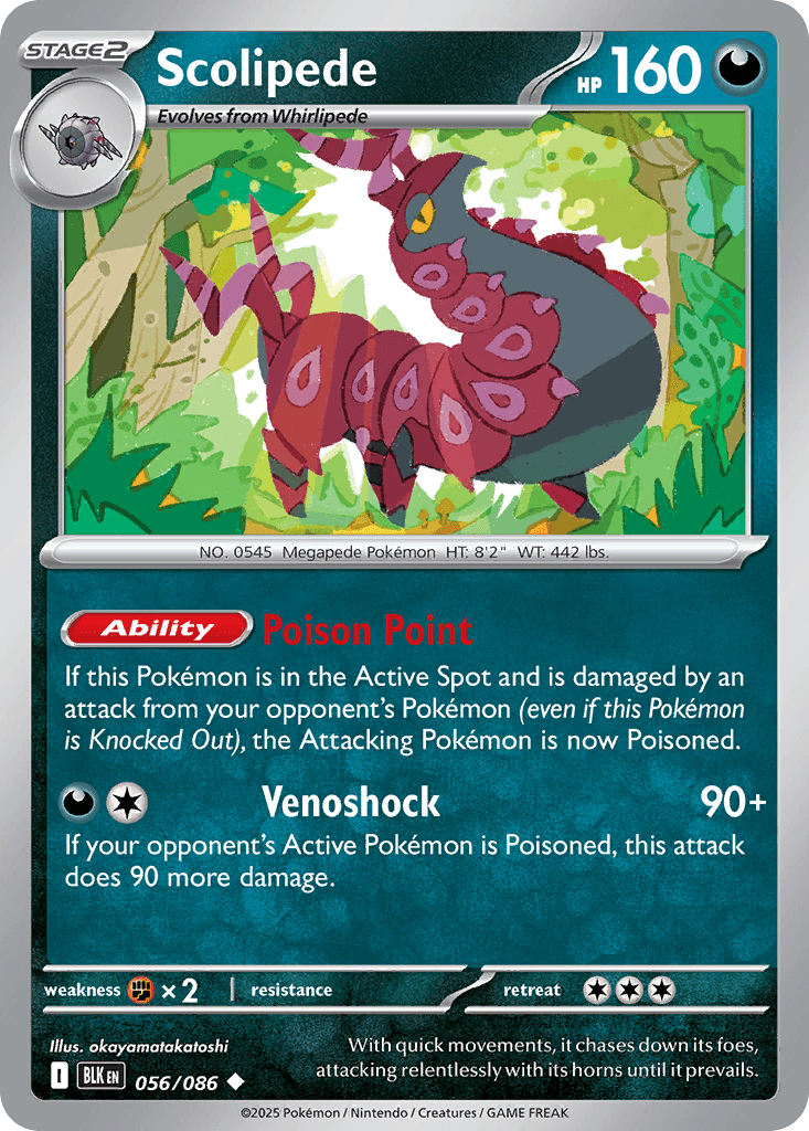 Scolipede (Master Ball Pattern) — SV: Black Bolt