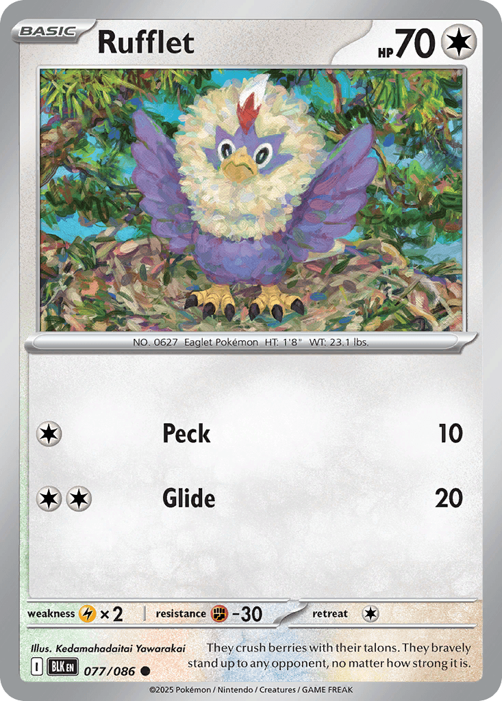 Rufflet (Master Ball Pattern) — SV: Black Bolt