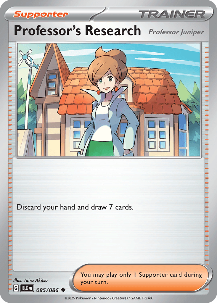 Professor's Research — SV: Black Bolt Pokémon TCG card by Taira Akitsu