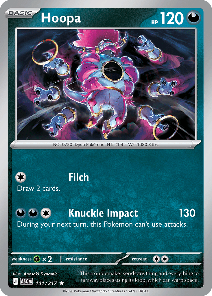 Hoopa (Energy Symbol Pattern) — ME: Ascended Heroes Pokémon TCG card by Anesaki Dynamic