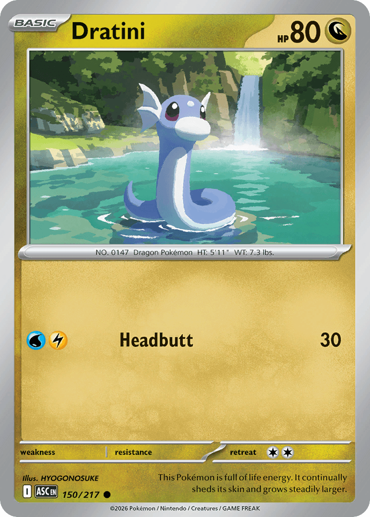 Dratini (Love Ball) — ME: Ascended Heroes Pokémon TCG card by HYOGONOSUKE