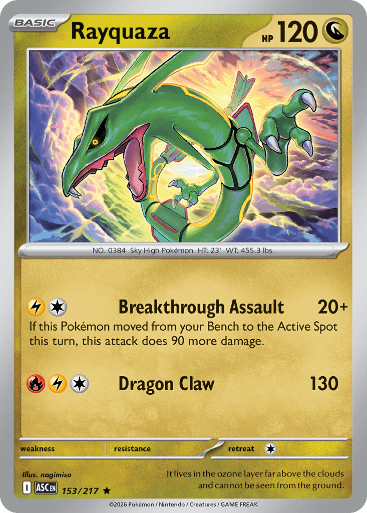 Rayquaza (Friend Ball) — ME: Ascended Heroes Pokémon TCG card by nagimiso