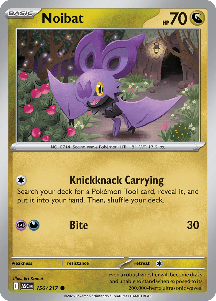 Noibat — ME: Ascended Heroes Pokémon TCG card by Eri Kamei