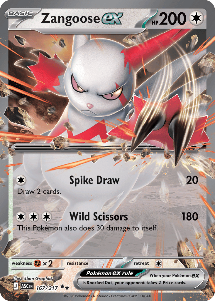 Zangoose ex — ME: Ascended Heroes