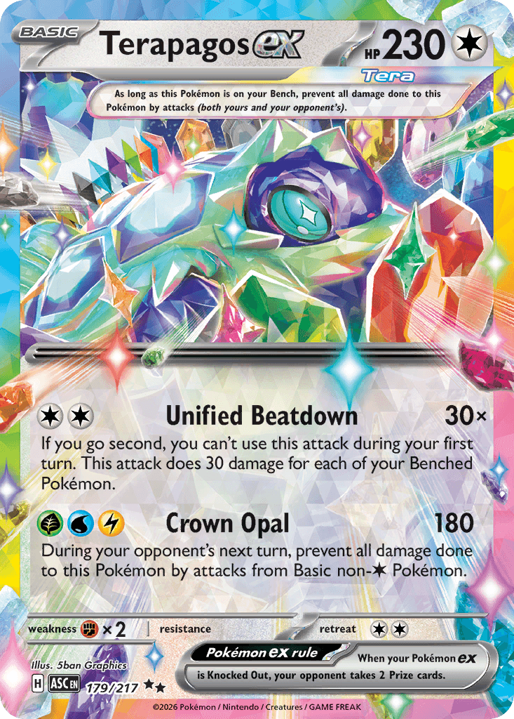 Terapagos ex — ME: Ascended Heroes Pokémon TCG card by 5ban Graphics