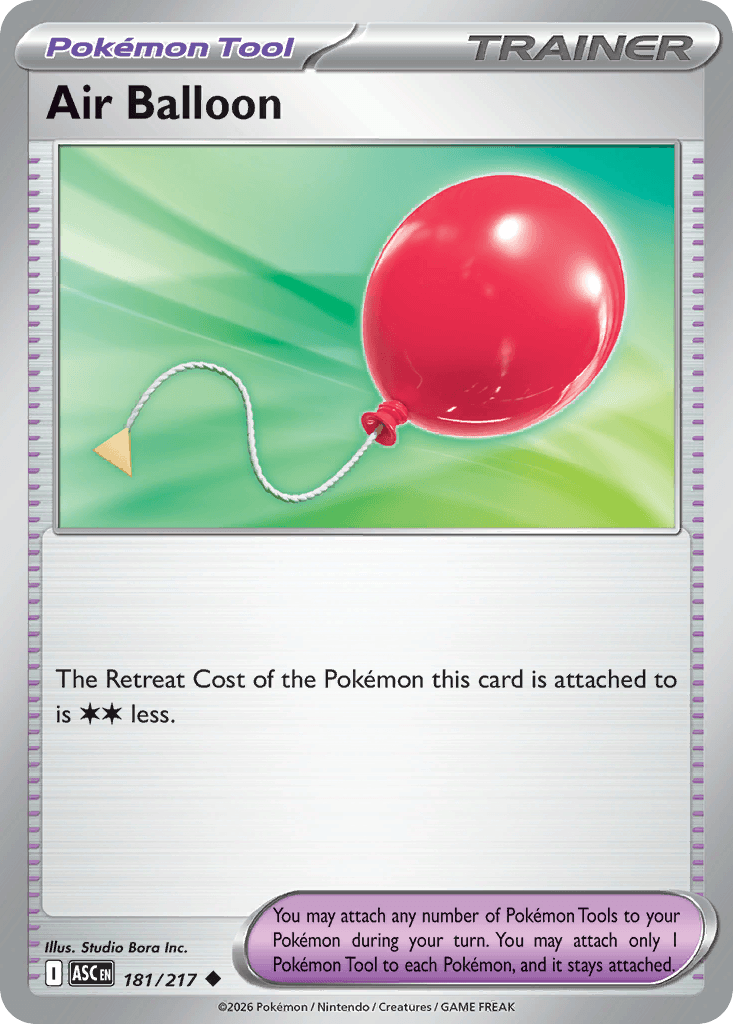 Air Balloon — ME: Ascended Heroes Pokémon TCG card by Studio Bora Inc.