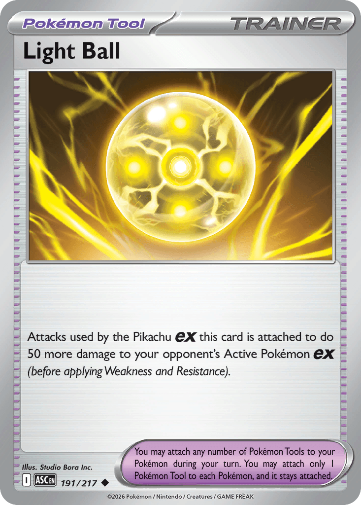 Light Ball — ME: Ascended Heroes Pokémon TCG card by Studio Bora Inc.