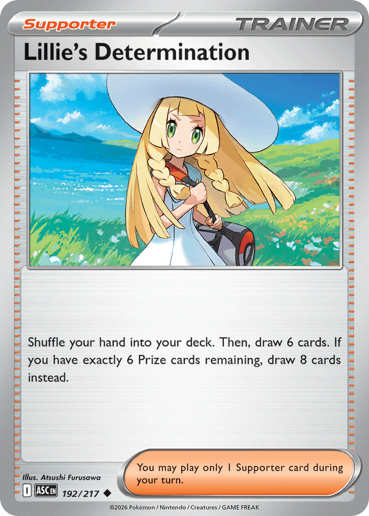 Lillie's Determination — ME: Ascended Heroes Pokémon TCG card by Atsushi Furusawa