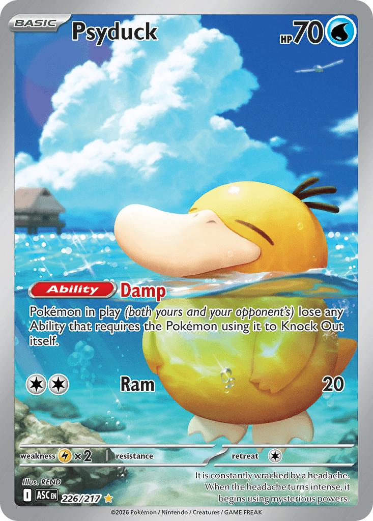 Psyduck - 226/217 — ME: Ascended Heroes Pokémon TCG card by REND