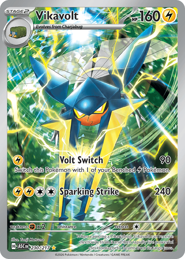 Vikavolt - 230/217 — ME: Ascended Heroes Pokémon TCG card by Youichi Mutou