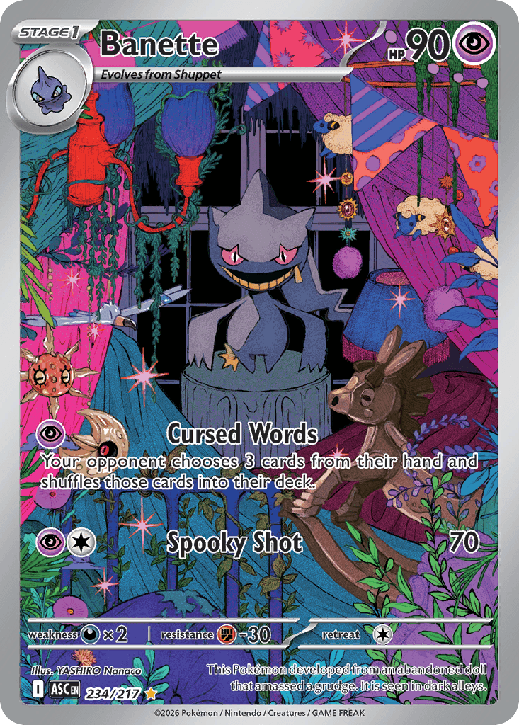 Banette - 234/217 — ME: Ascended Heroes Pokémon TCG card by YASUHIRO Morika