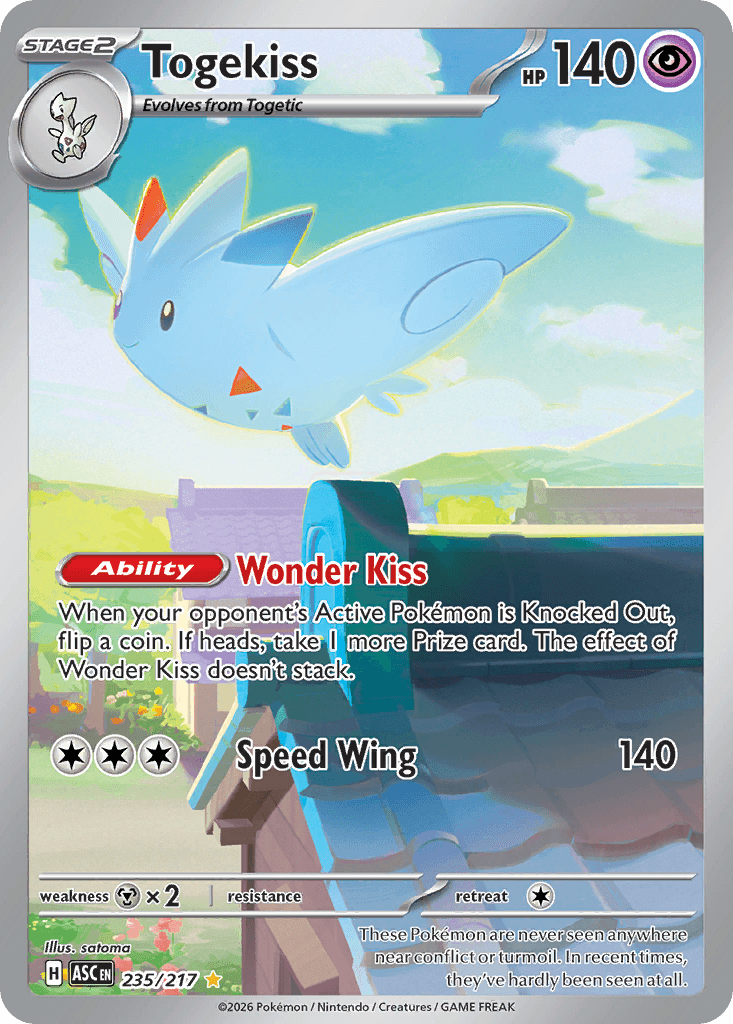 Togekiss - 235/217 — ME: Ascended Heroes Pokémon TCG card by satoma