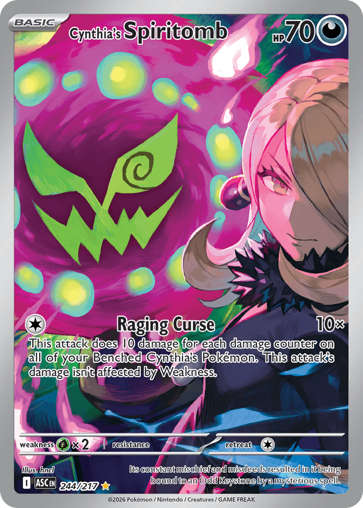 Cynthia's Spiritomb - 244/217 — ME: Ascended Heroes Pokémon TCG card by hncl