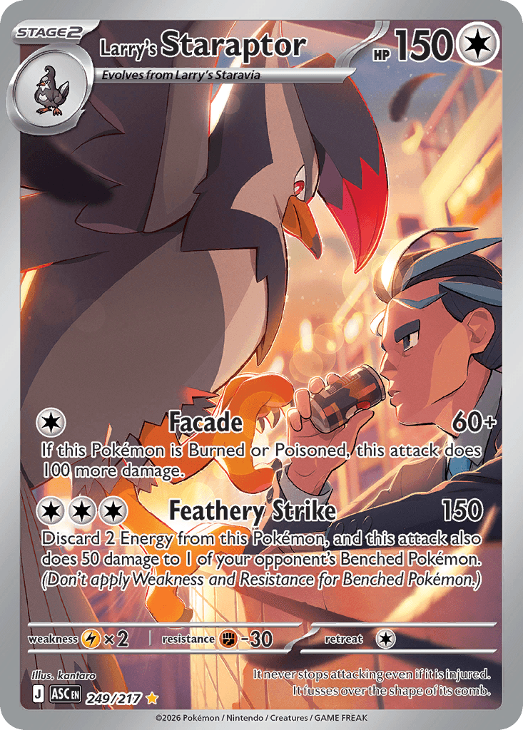 Larry's Staraptor - 249/217 — ME: Ascended Heroes Pokémon TCG card by kantaro