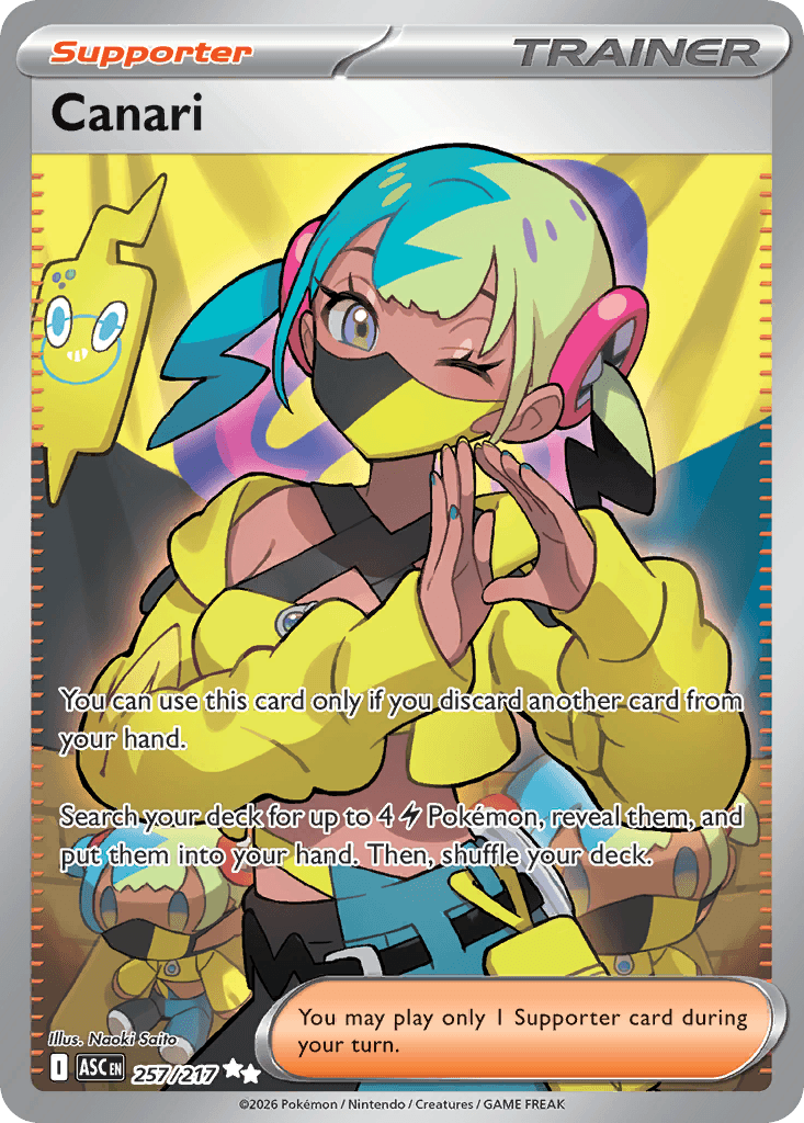 Canari - 257/217 — ME: Ascended Heroes Pokémon TCG card by Naoki Saito