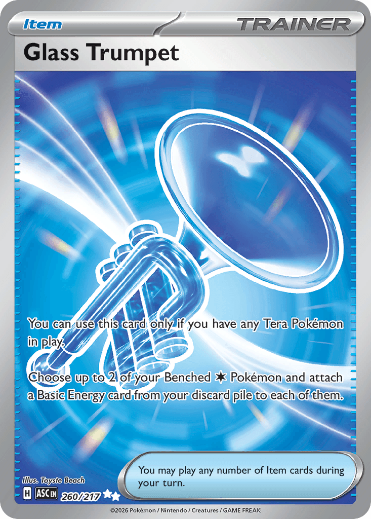 Glass Trumpet - 260/217 — ME: Ascended Heroes Pokémon TCG card by Toyste Beach