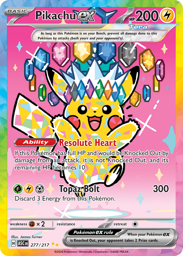 Pikachu ex - 277/217 — ME: Ascended Heroes