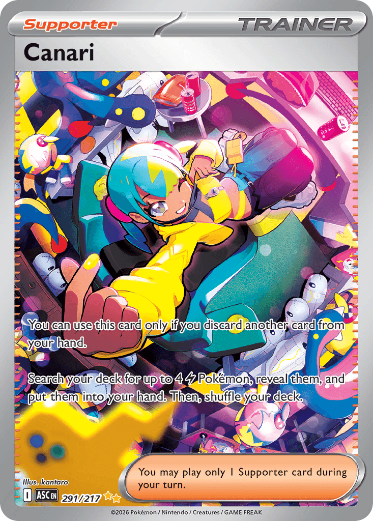 Canari - 291/217 — ME: Ascended Heroes Pokémon TCG card by misa komori
