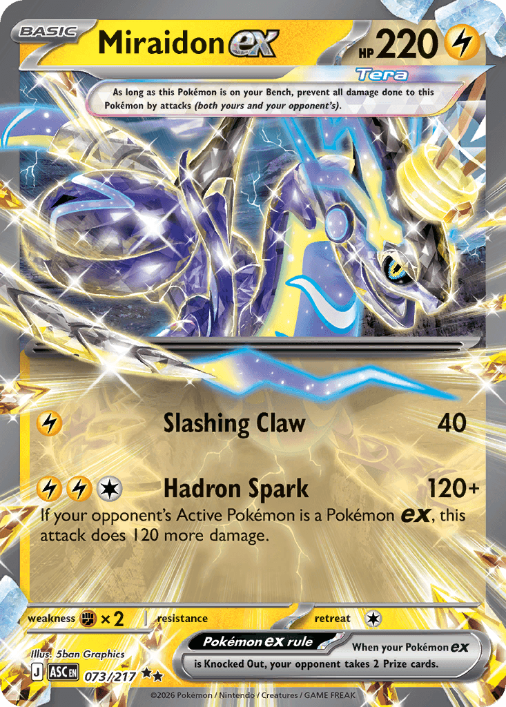 Miraidon ex — ME: Ascended Heroes Pokémon TCG card by 5ban Graphics