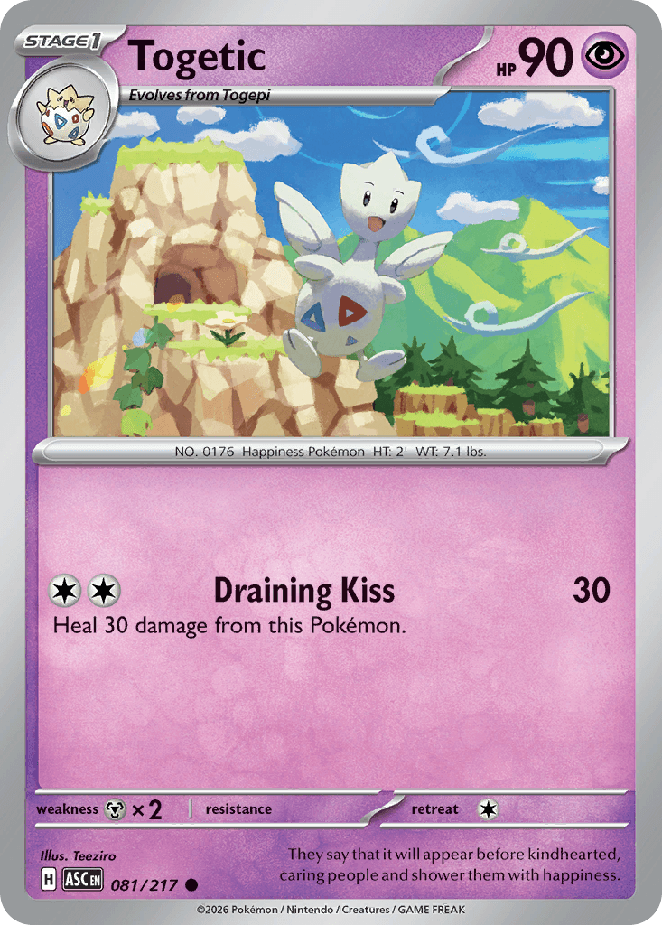 Togetic (Love Ball) — ME: Ascended Heroes Pokémon TCG card by Teeziro