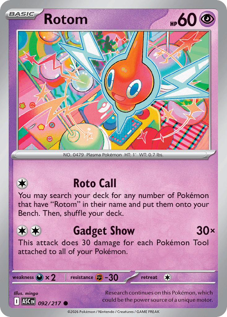 Rotom — ME: Ascended Heroes Pokémon TCG card by mingo
