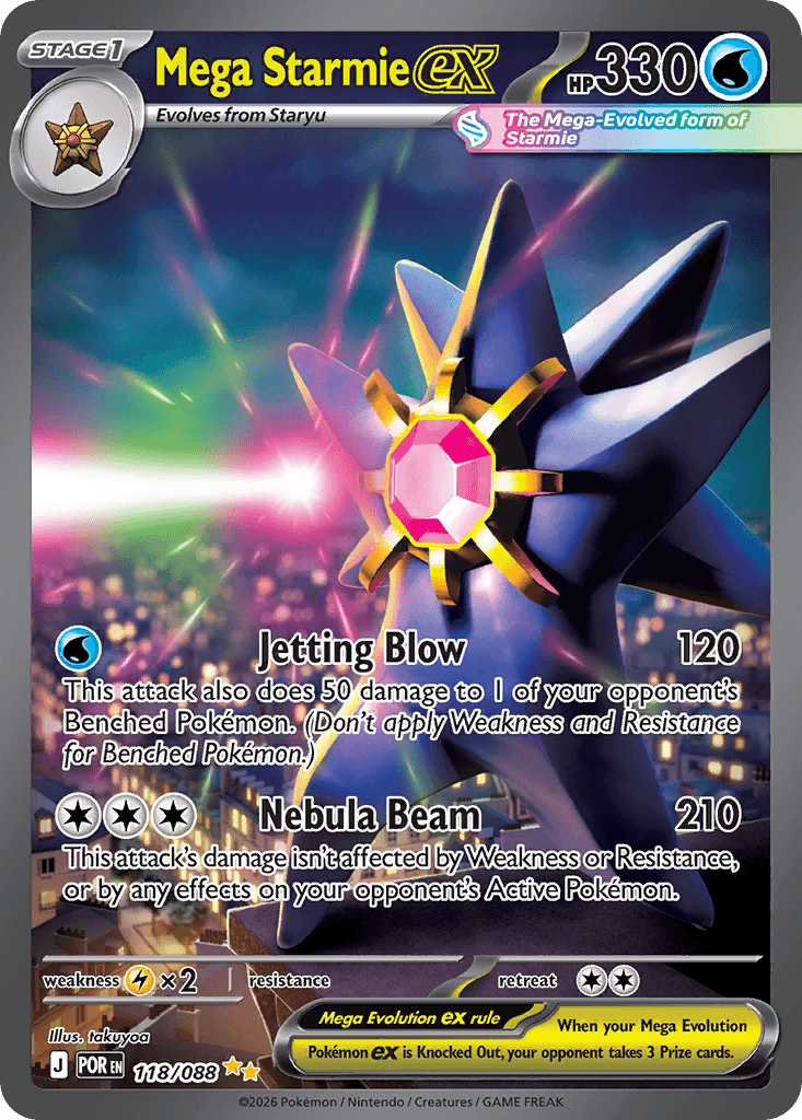 Mega Starmie ex — Pokémon TCG card