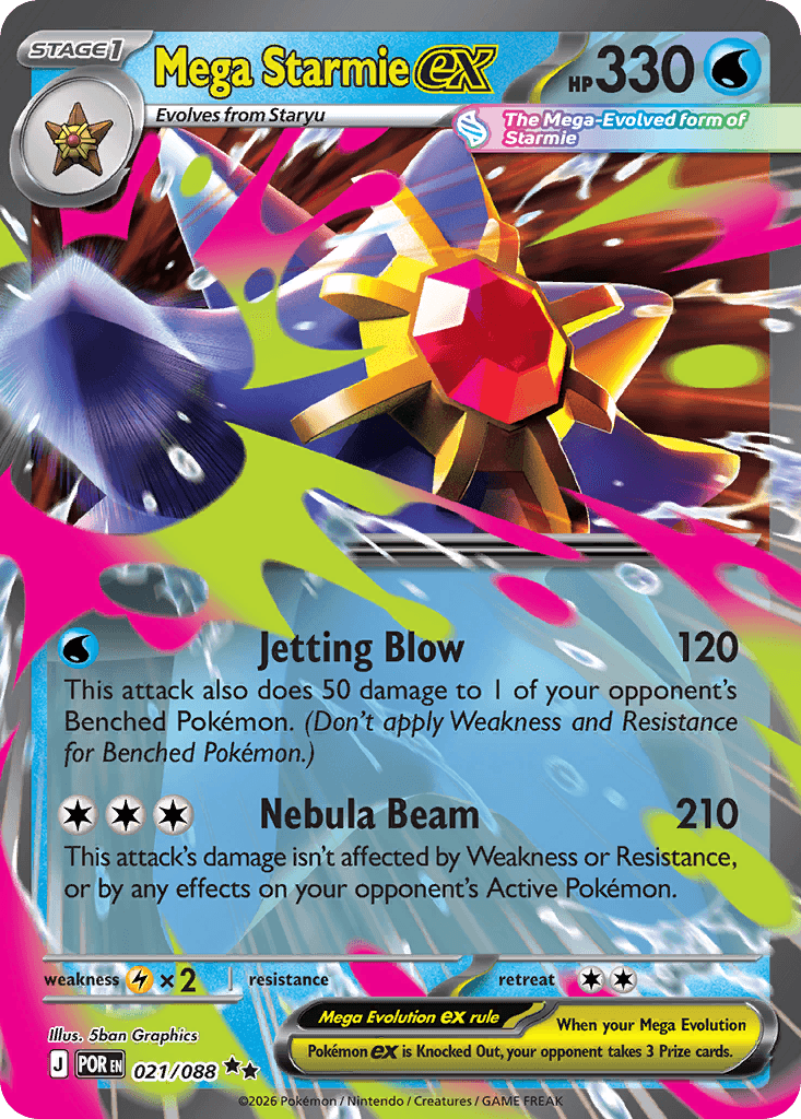 Mega Starmie ex — ME03: Perfect Order