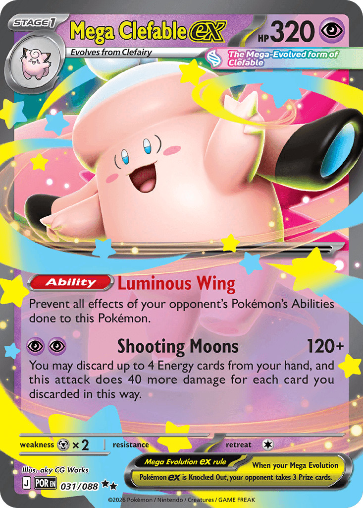 Mega Clefable ex — ME03: Perfect Order